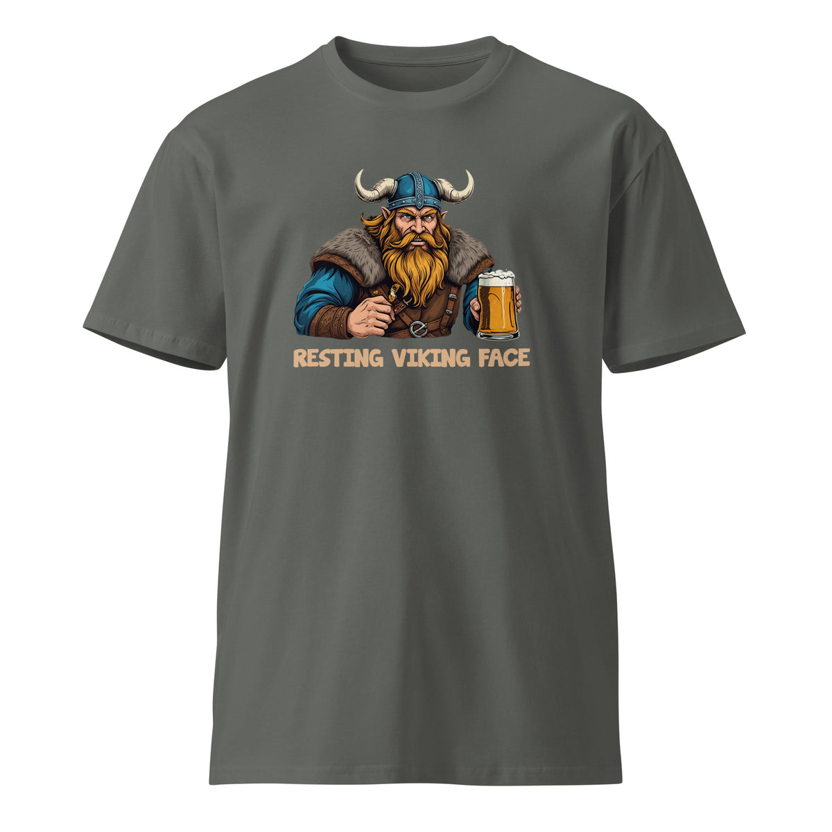 Resting Viking Face Premium t-shirt