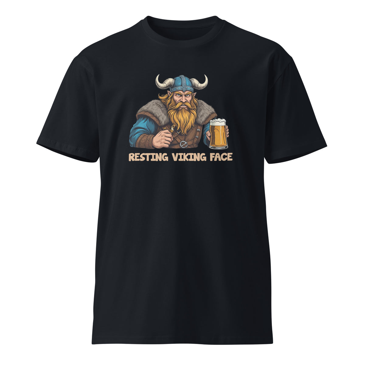 Resting Viking Face Premium t-shirt