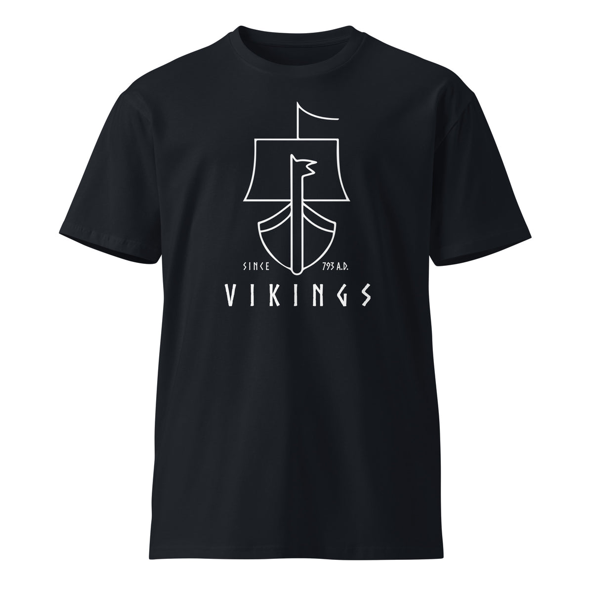 Vikings Boat premium t-shirt