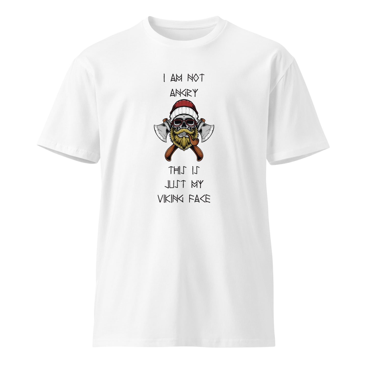 I am not Angry, Just Viking Face premium t-shirt