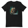 Bjørn the Salmon Raider – Unisex Tee in Black