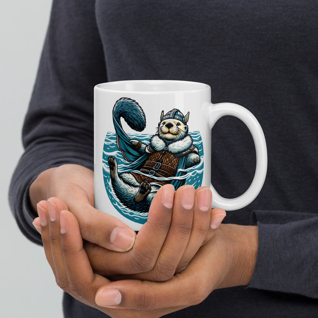 Alaska River Otter – White Glossy Mug