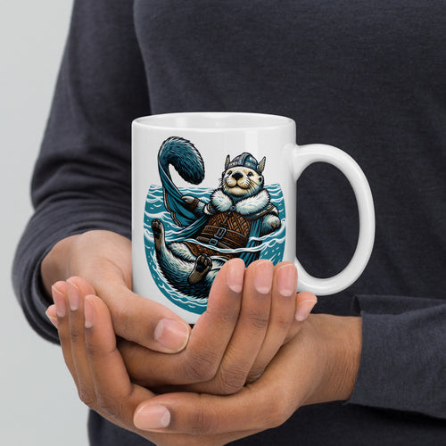 Alaska River Otter – White Glossy Mug