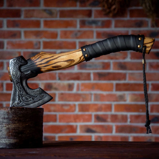 "Brave Torsten" Hand-Forged Carbon Steel Viking Axe